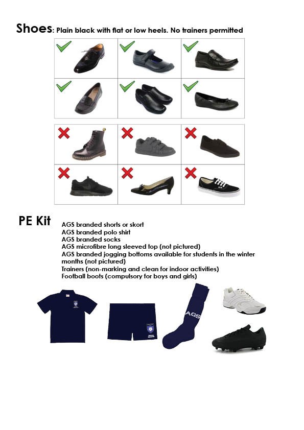 High school uniform discount shoes